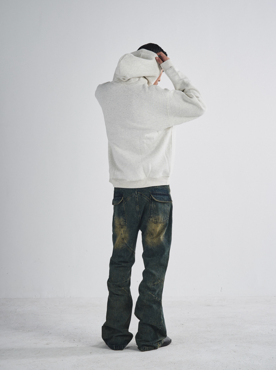 RUSURE Heavy Washed Flared Jeans | Face 3 Face