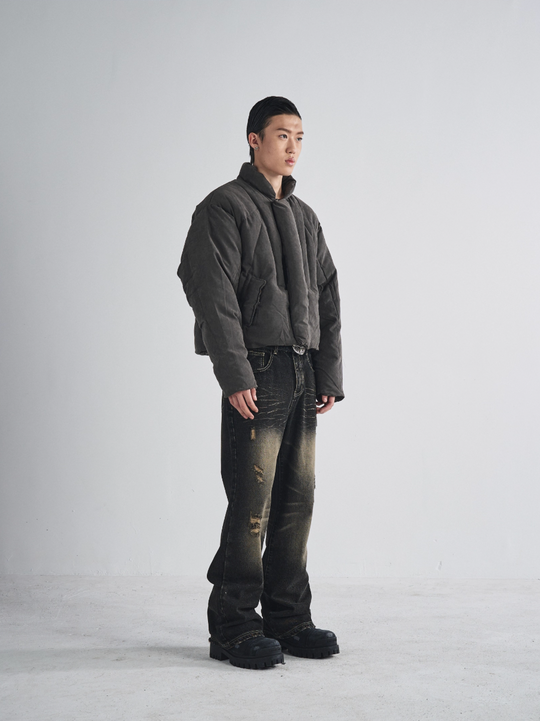 RUSURE Cat Whiskers Washed Jeans | Face 3 Face