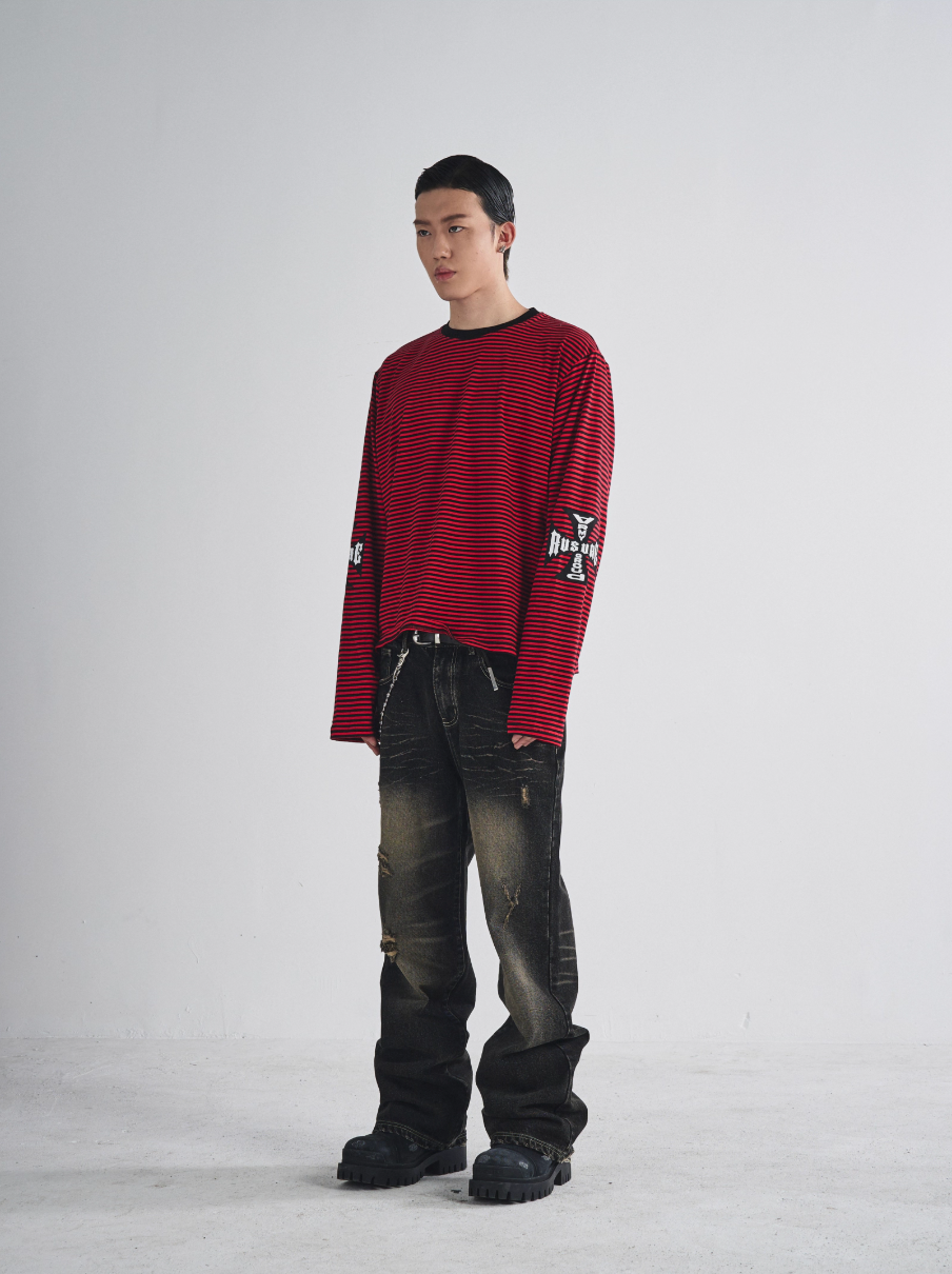 RUSURE Cat Whiskers Washed Jeans | Face 3 Face