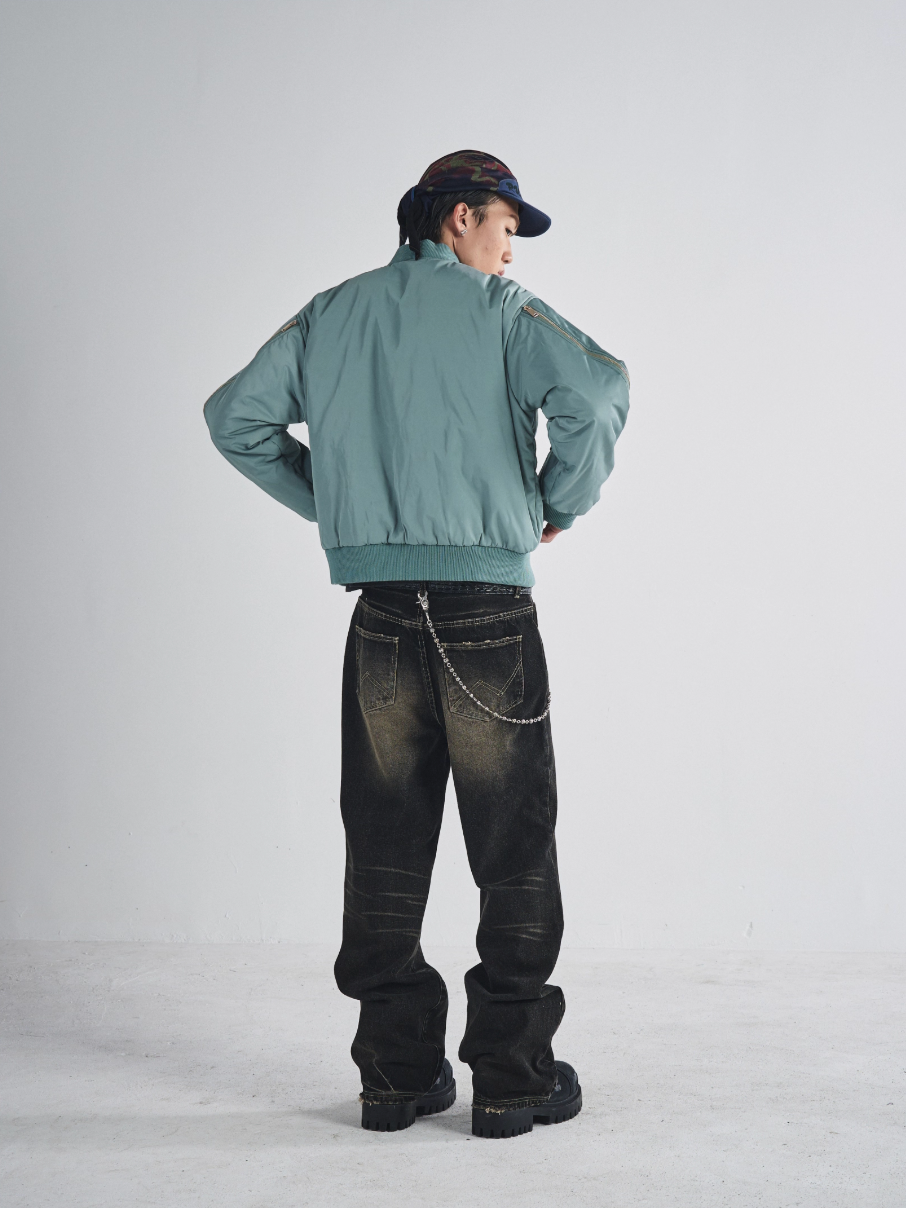 RUSURE Cat Whiskers Washed Jeans | Face 3 Face