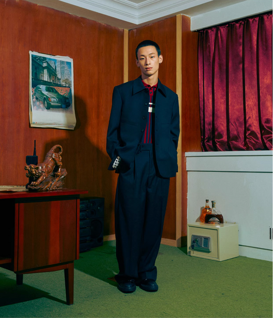 SOD Co. Wool Cubic Cut Suit Jacket | Face 3 Face