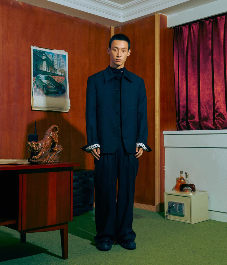 SOD Co. Wool Cubic Cut Suit Jacket | Face 3 Face