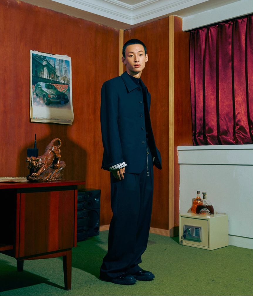 SOD Co. Wool Cubic Cut Suit Jacket | Face 3 Face