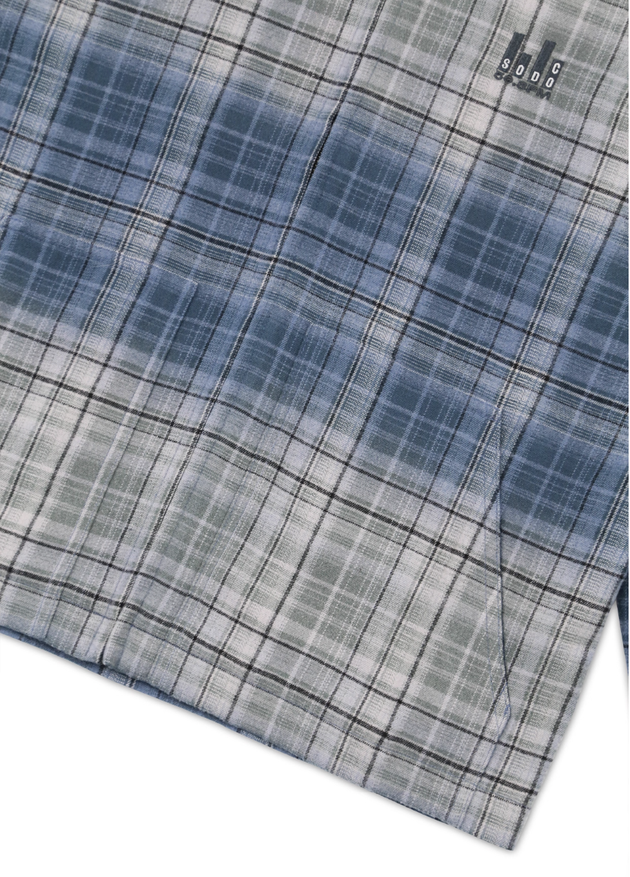 SOD Co. Washed Blue Gradient Plaid Jacket | Face 3 Face