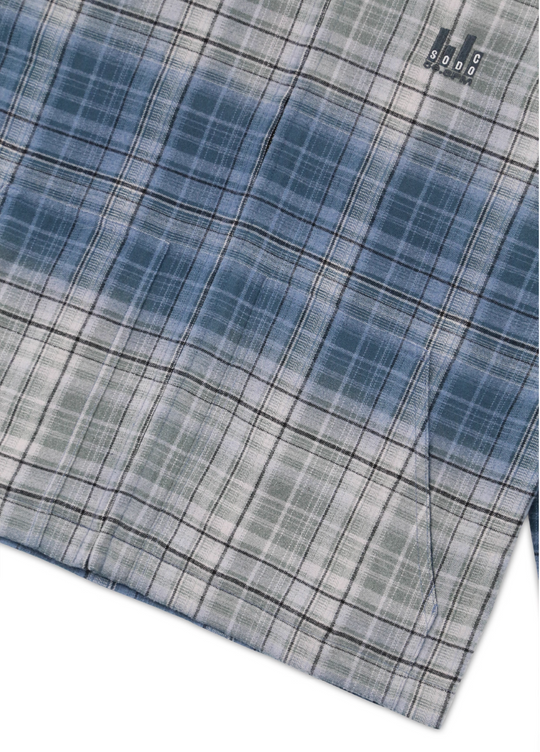 SOD Co. Washed Blue Gradient Plaid Jacket | Face 3 Face