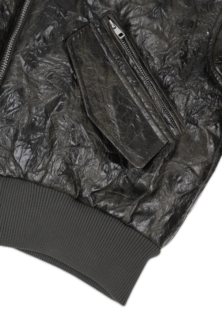 SOD Co. Wrinkled Custom Pleated MA-1 Bomber Jacket | Face 3 Face