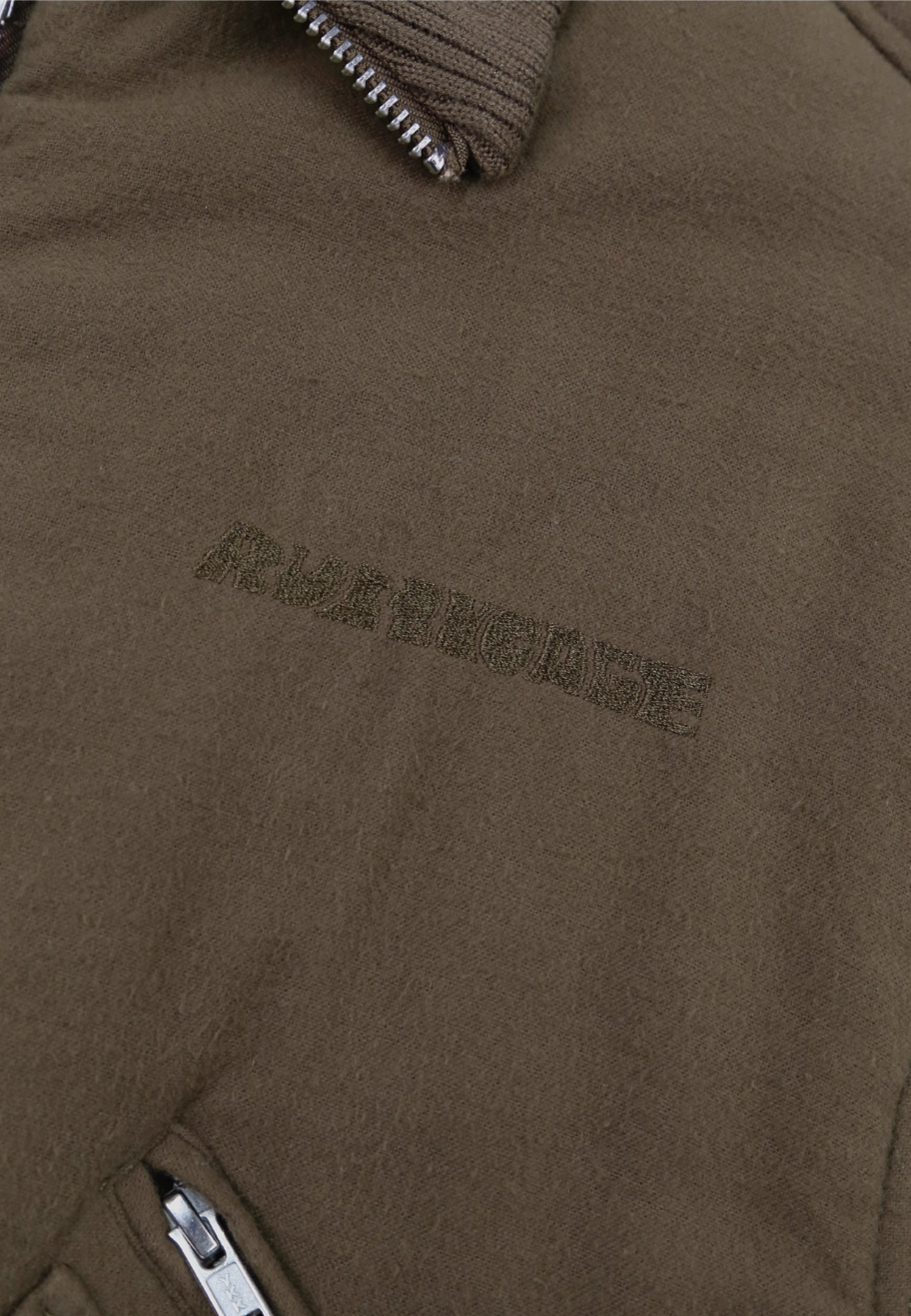 SOD Co. Olive Pilling Custom Pleated MA-1 Bomber Jacket | Face 3 Face