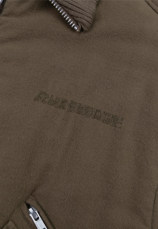 SOD Co. Olive Pilling Custom Pleated MA-1 Bomber Jacket | Face 3 Face