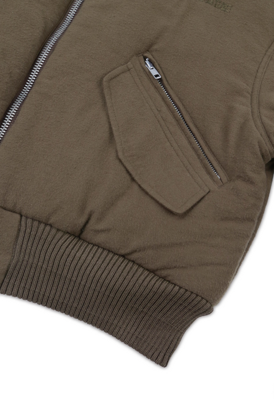 SOD Co. Olive Pilling Custom Pleated MA-1 Bomber Jacket | Face 3 Face