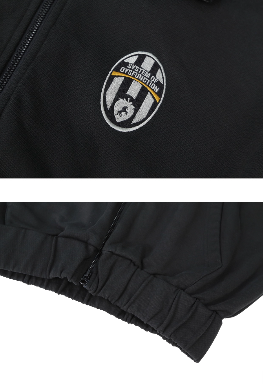 SOD Co. Soccer Layered Zip Up Hoodie | Face 3 Face