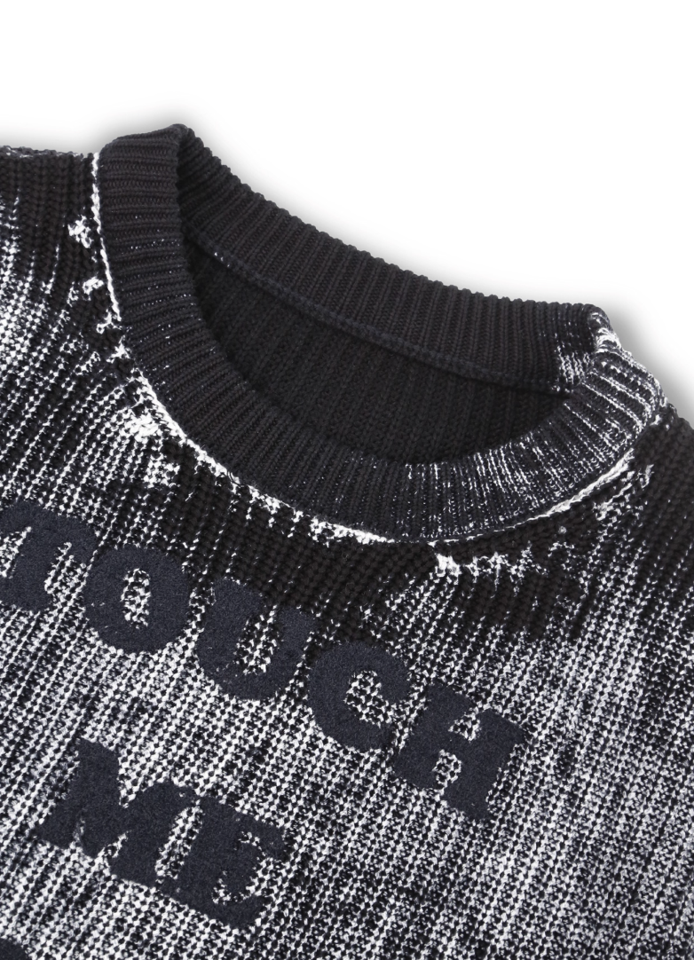 SOD Co. Rock Reverse Printed Knit Sweater | Face 3 Face