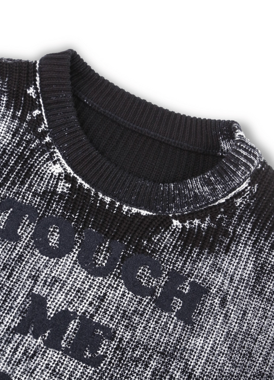 SOD Co. Rock Reverse Printed Knit Sweater | Face 3 Face