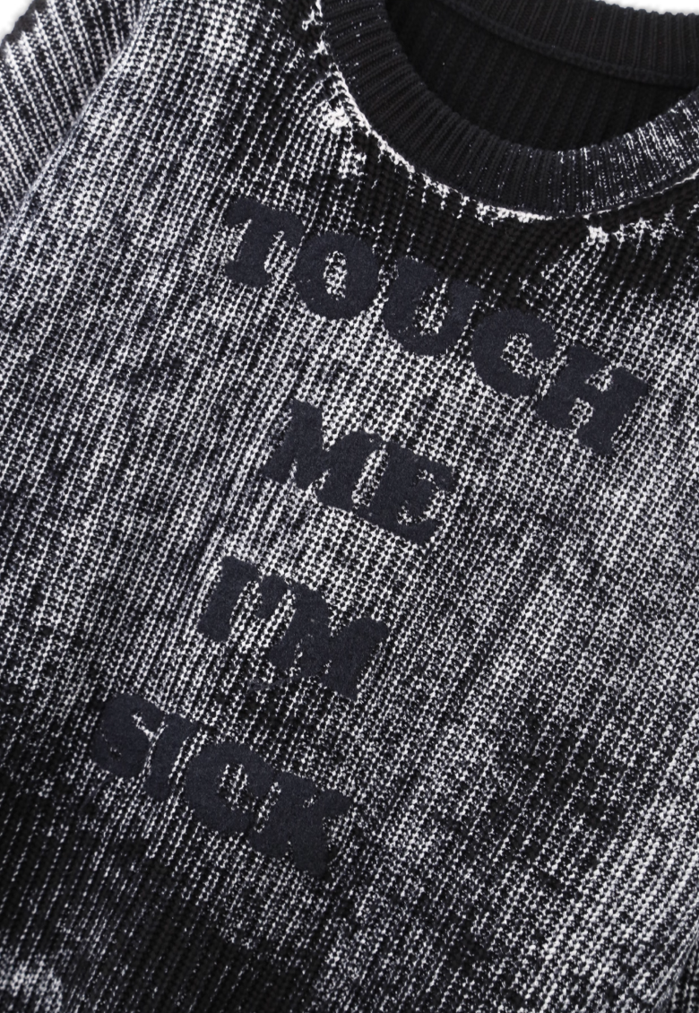 SOD Co. Rock Reverse Printed Knit Sweater | Face 3 Face