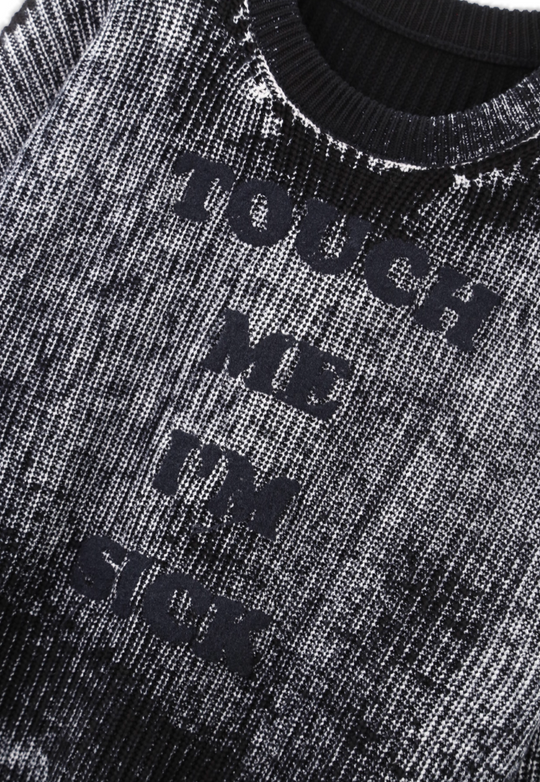 SOD Co. Rock Reverse Printed Knit Sweater | Face 3 Face