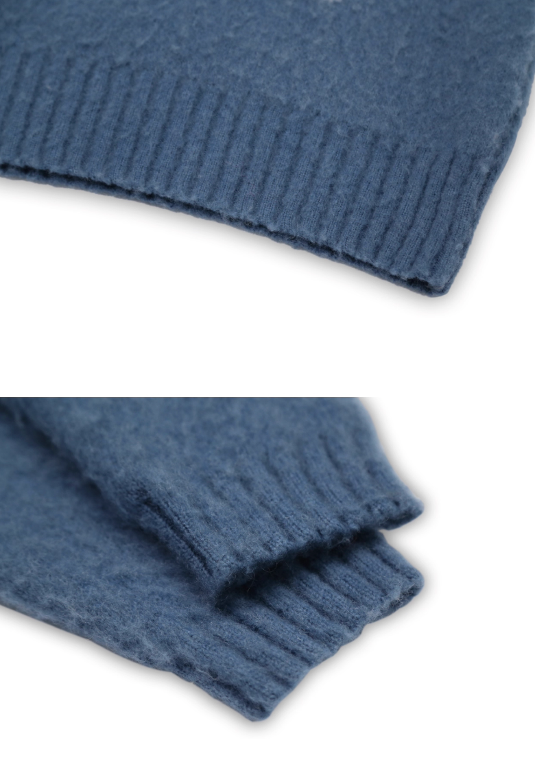 SOD Co. Mohair Blend Jacquard Knit Sweater | Face 3 Face