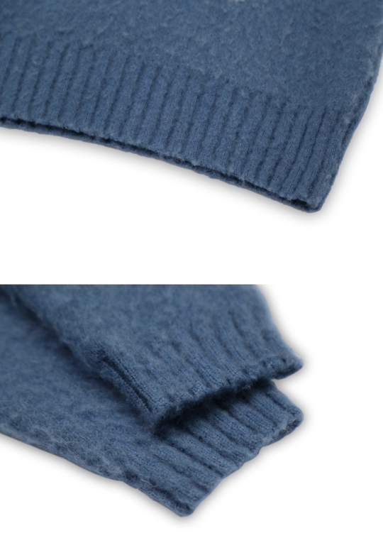 SOD Co. Mohair Blend Jacquard Knit Sweater | Face 3 Face