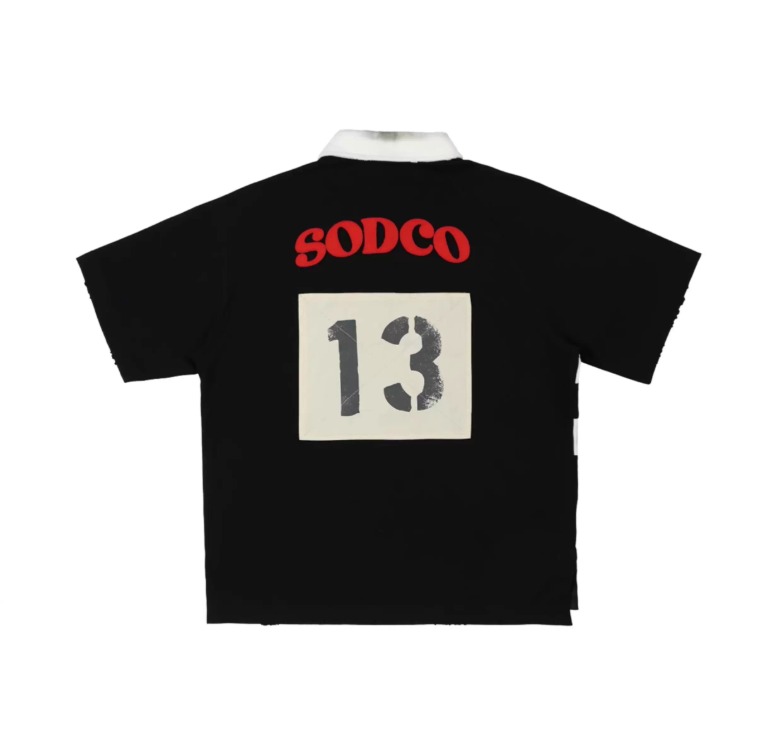 SOD Co. Patchwork Distressed Rugby Polo | Face 3 Face