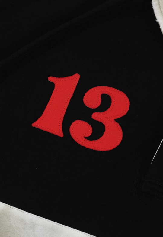 SOD Co. Patchwork Distressed Rugby Polo | Face 3 Face