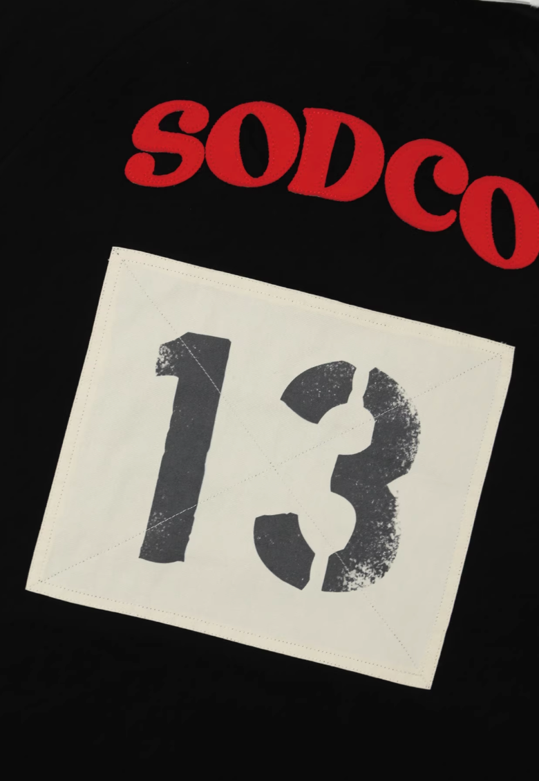 SOD Co. Patchwork Distressed Rugby Polo | Face 3 Face