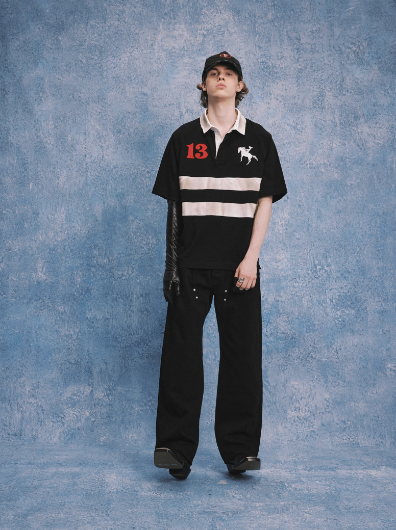 SOD Co. Patchwork Distressed Rugby Polo | Face 3 Face