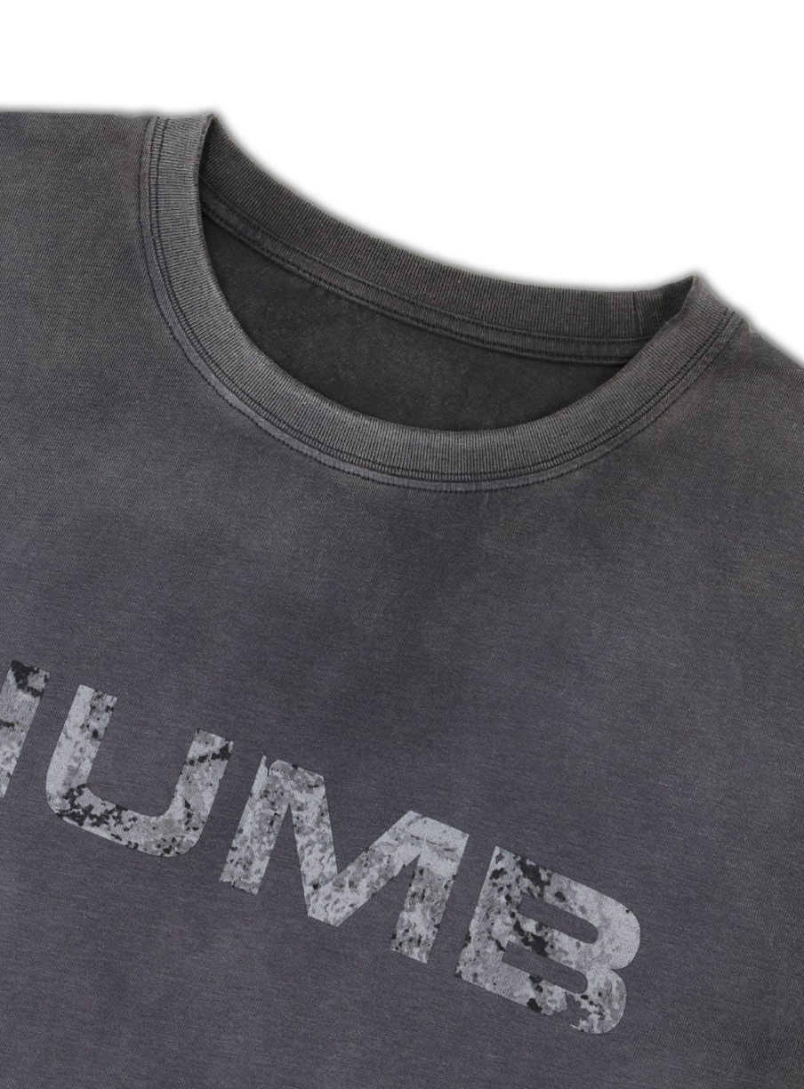 SOD Co. NUMB Print Distressed Washed Tee | Face 3 Face