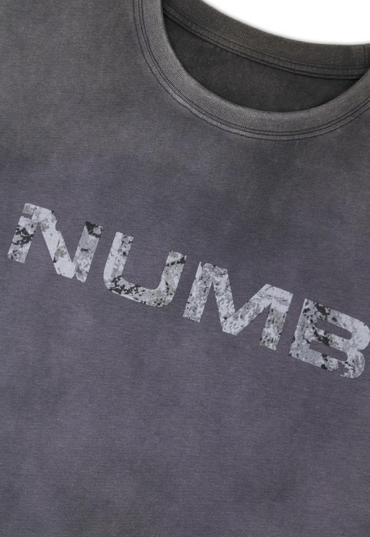 SOD Co. NUMB Print Distressed Washed Tee | Face 3 Face