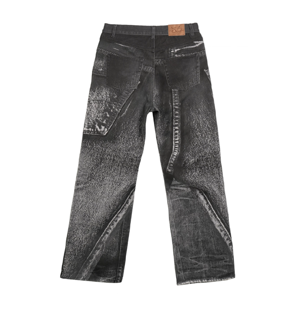 SOD Co. Digital Distressed Print Jeans | Face 3 Face