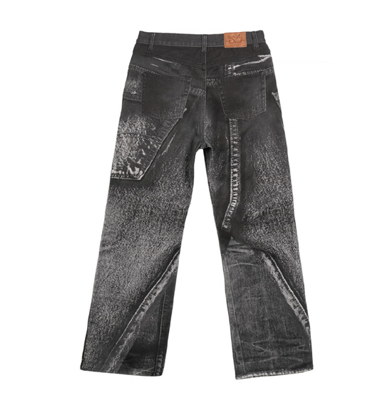 SOD Co. Digital Distressed Print Jeans | Face 3 Face