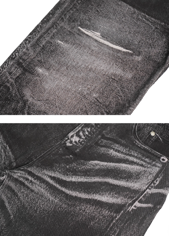 SOD Co. Digital Distressed Print Jeans | Face 3 Face