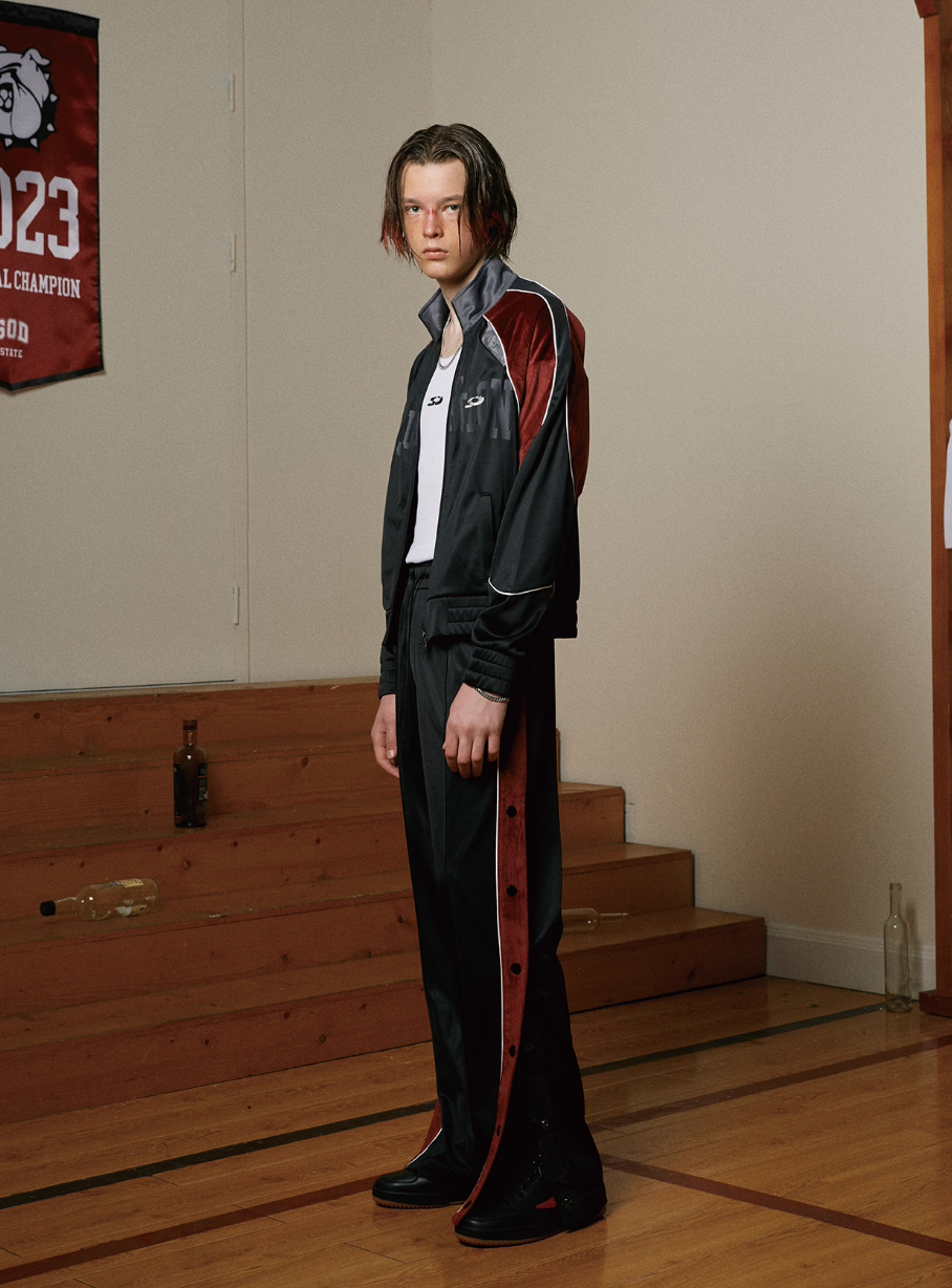 SOD Co. Velvet Snap Track Pants | Face 3 Face