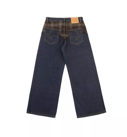 SOD Co. Plaid Combo Selvedge Denim Jeans | Face 3 Face