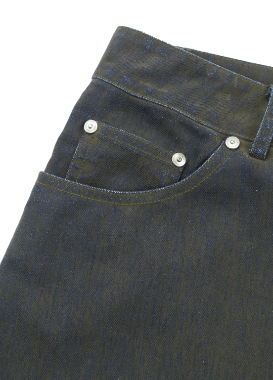 SOD Co. Washed Flocked Baggy Denim Shorts | Face 3 Face