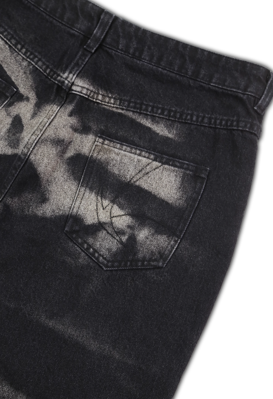 SOD Co. Wave Washed Patched Denim Jeans | Face 3 Face