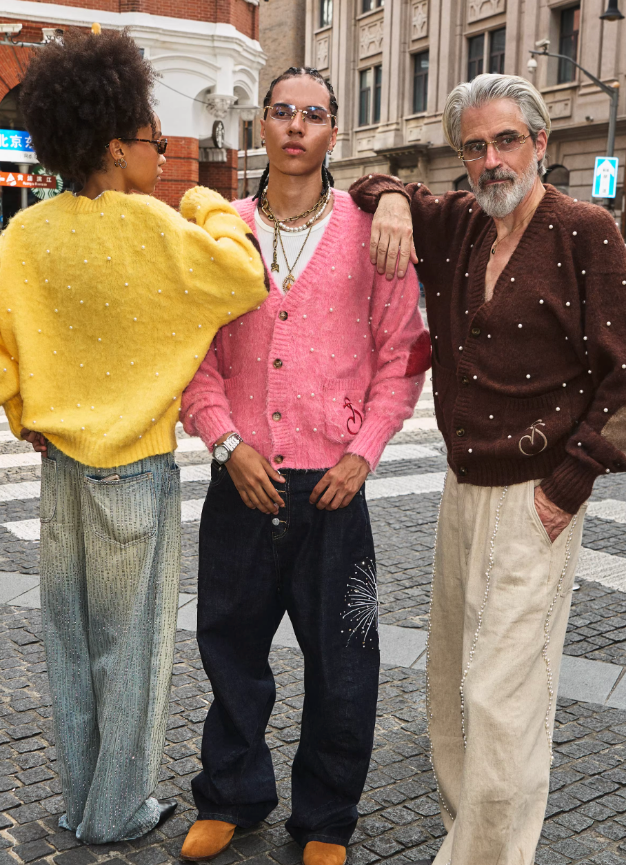 STEEPC Wool Blend Pearl Knit Cardigan | Face 3 Face