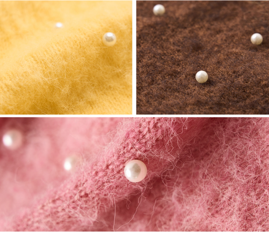 STEEPC Wool Blend Pearl Knit Cardigan | Face 3 Face