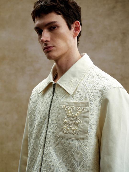 YADcrew Lace Knit Jacket | Face 3 Face