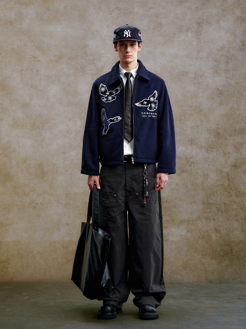 YADcrew Sequin Floral Peace Dove Jacket | Face 3 Face