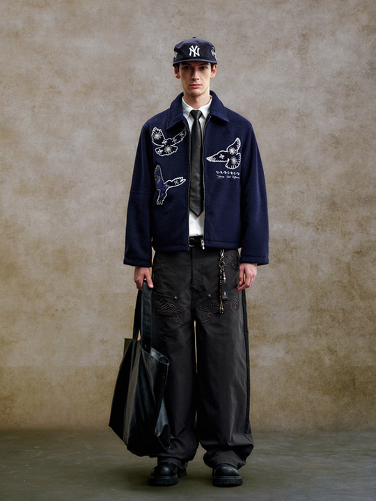 YADcrew Sequin Floral Peace Dove Jacket | Face 3 Face