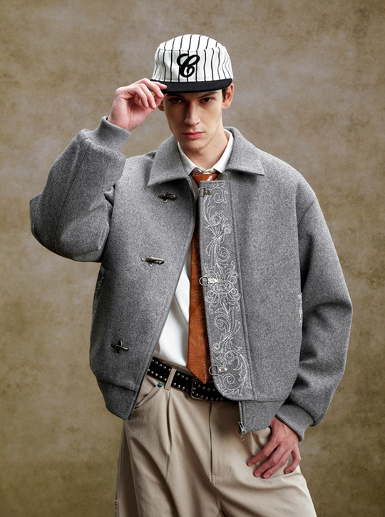 YADcrew Embroidered Quilted Jacket | Face 3 Face