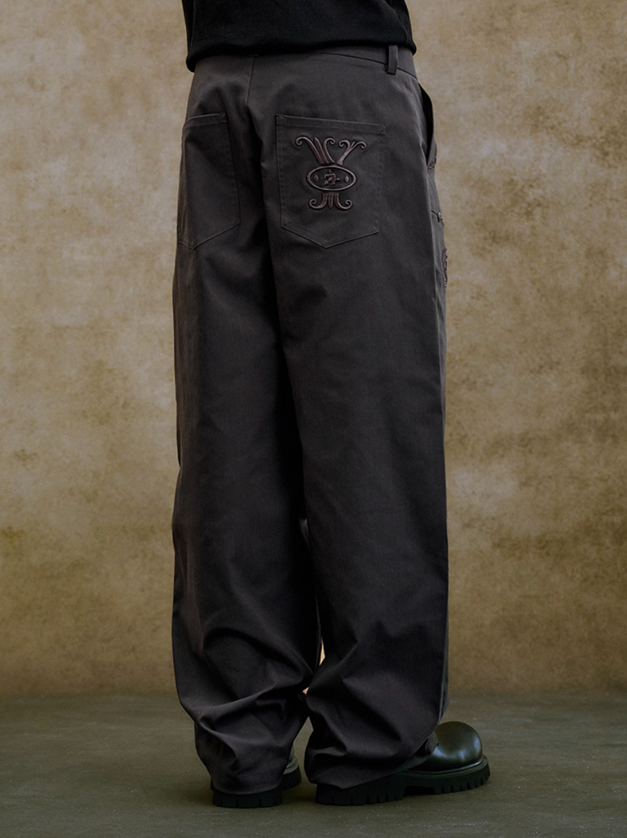 YADcrew 3D Embroidery Work Pants | Face 3 Face