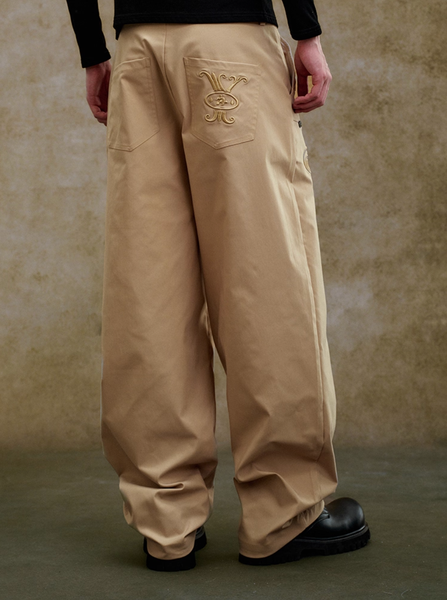 YADcrew 3D Embroidery Work Pants | Face 3 Face