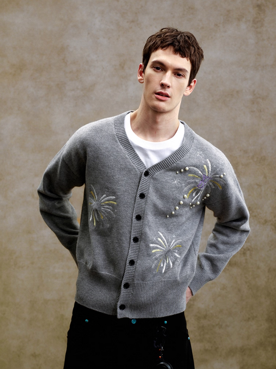 YADcrew Pearl Fireworks Knit Cardigan | Face 3 Face