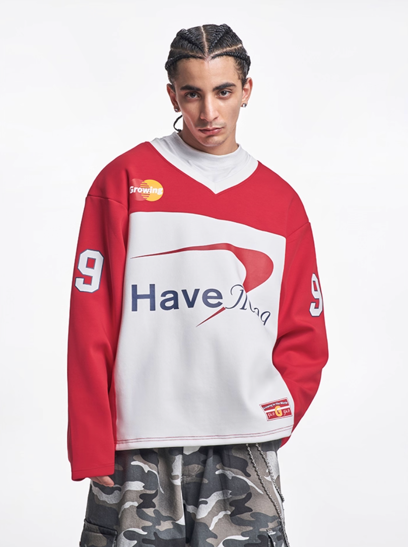 F3F Select Graphic Air Cotton Long Sleeve Hockey Jersey | Face 3 Face