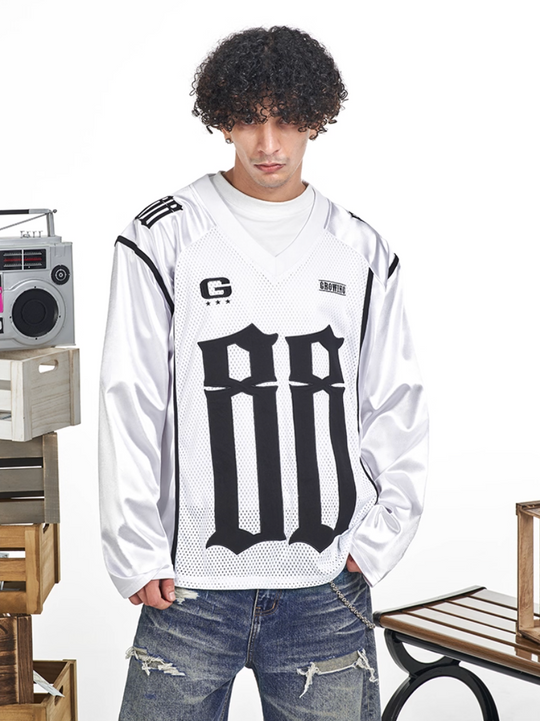 F3F Select 88 Numbered Mesh Long Sleeve Hockey Jersey | Face 3 Face