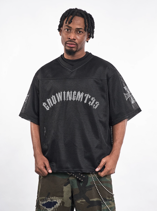 F3F Select Cross Print Mesh Jersey | Face 3 Face