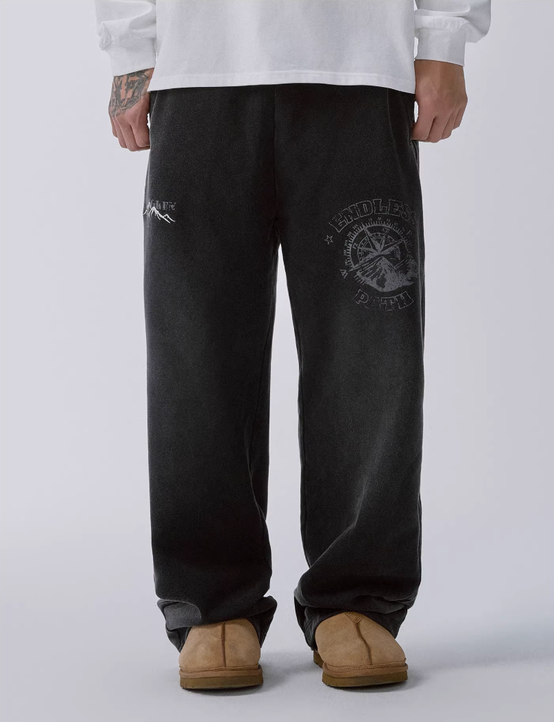 F2CE Washed Old Print Sweatpants | Face 3 Face