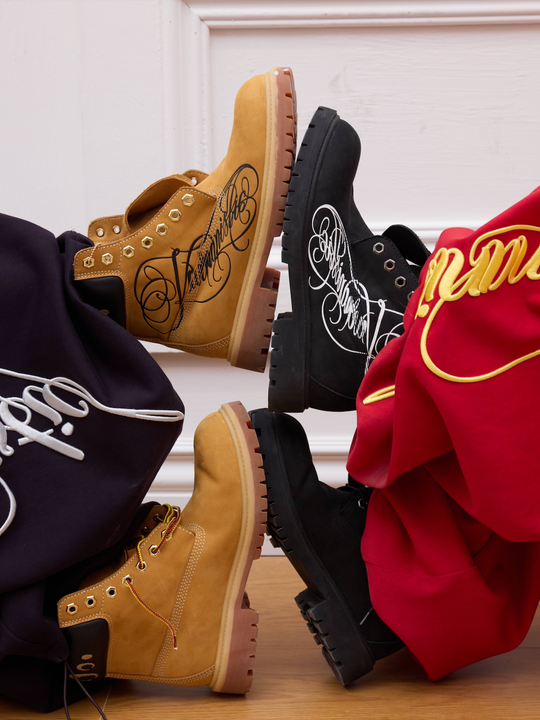 KARMANISTIC Nubuck Leather Embroidered Work Boots | Face 3 Face