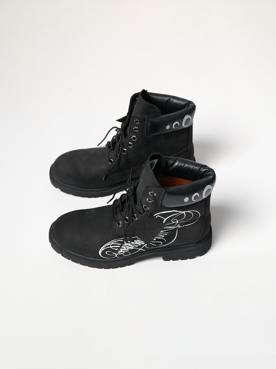 KARMANISTIC Nubuck Leather Embroidered Work Boots | Face 3 Face