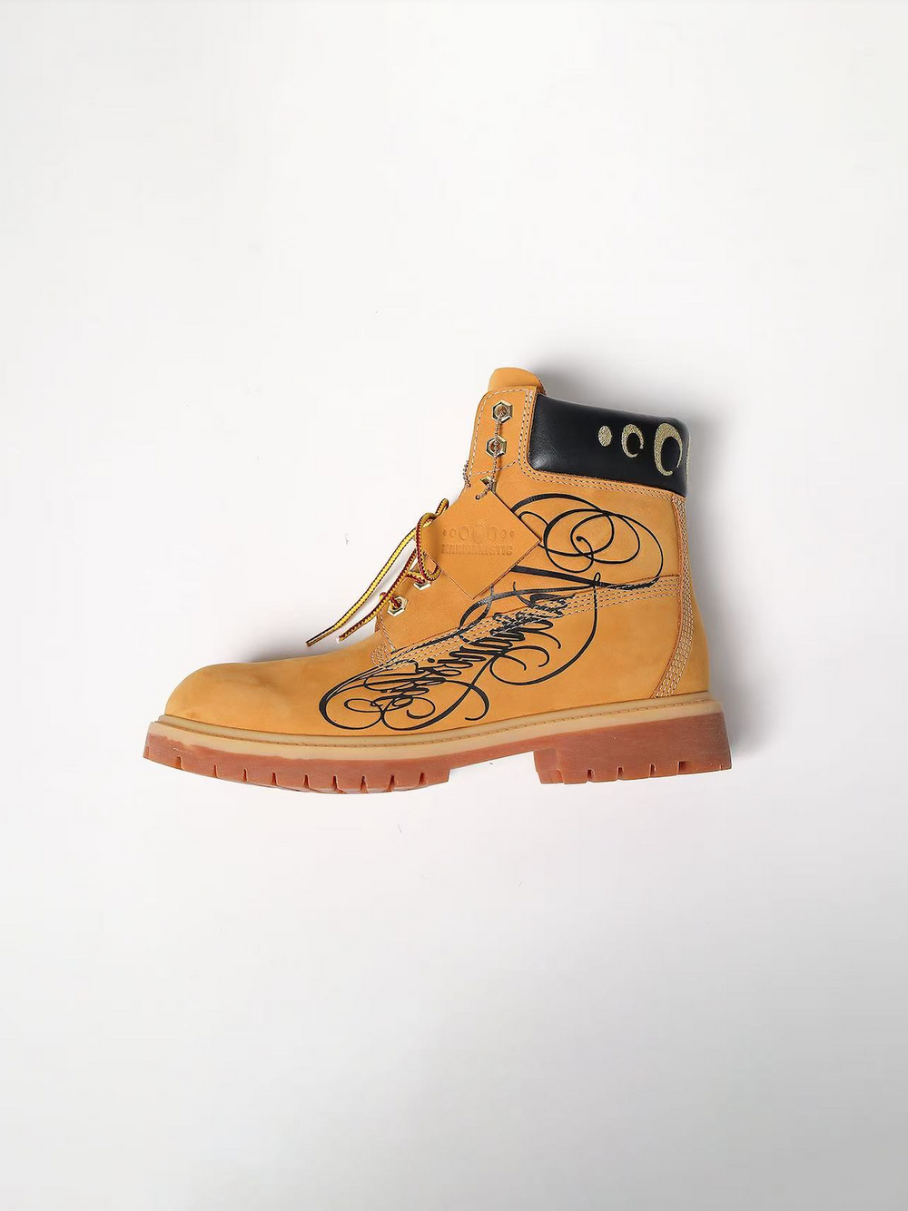 KARMANISTIC Nubuck Leather Embroidered Work Boots | Face 3 Face