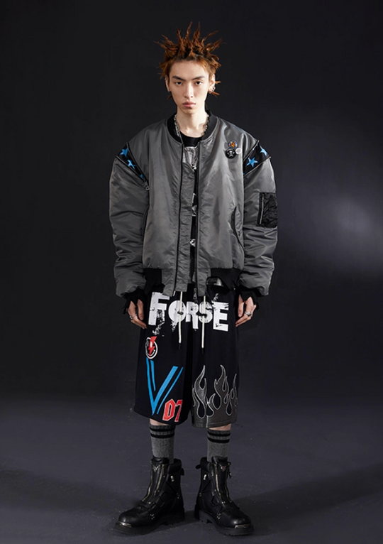 VENTUREK Graffiti Spray Print Sweat Shorts | Face 3 Face